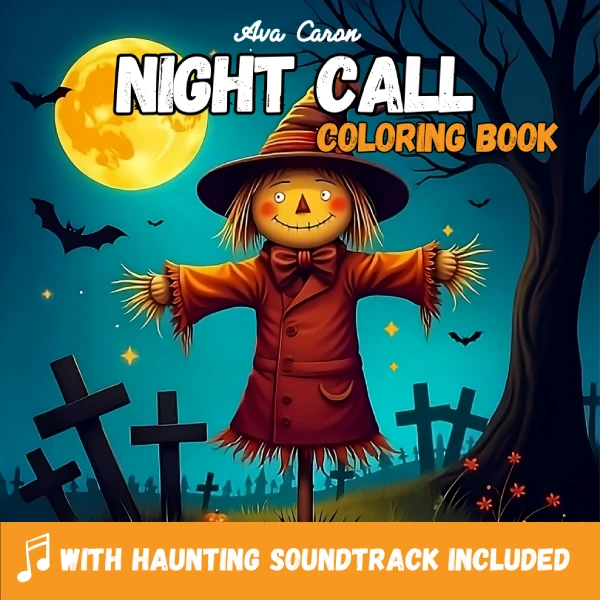 Night Call: Halloween Coloring Book, by Ava Caron