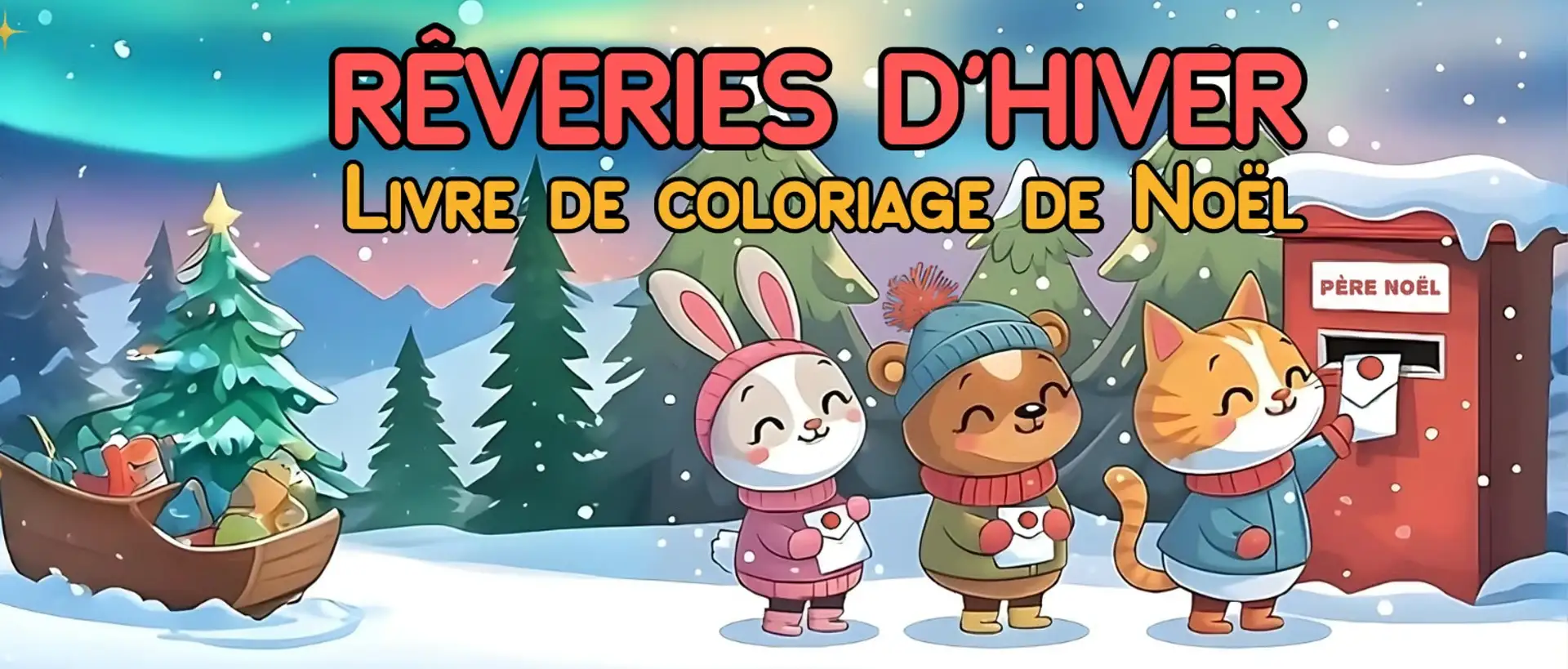 Rêveries d'hiver — Livre de coloriage de Noël
